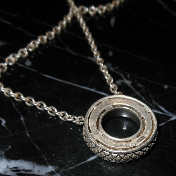 Andrea Candela 18k Gold & Silver Halo Design Circl - Picture 8 of 8